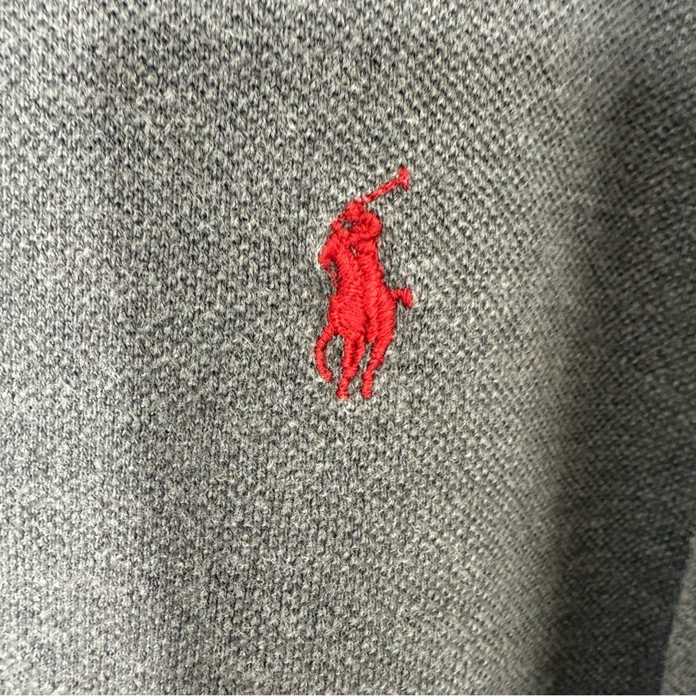 Polo Ralph Lauren Men’s XL Turtleneck Gray Sweater 100% Cotton Made in USA - Picture 3 of 6